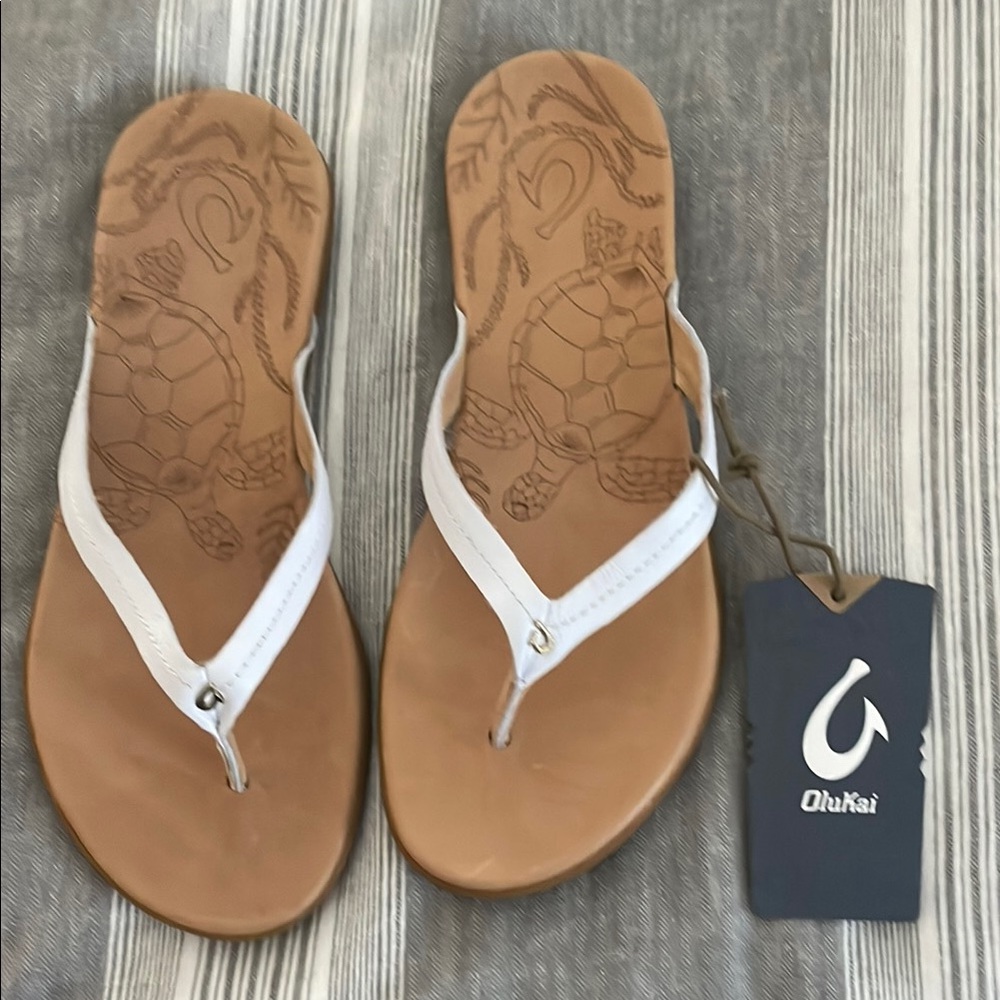 Olukai Women's White Sandals
